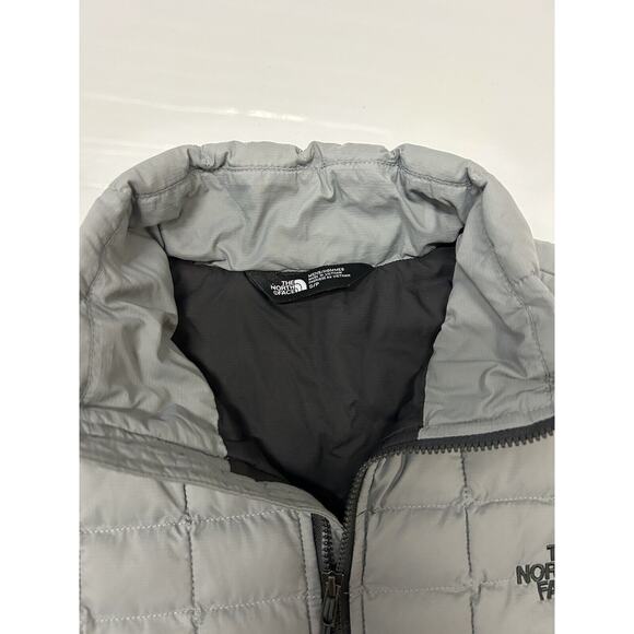 The North Face Mens Thermoball Full Zip Gray Nylon Quilted Insulated Vest Size S - Picture 3 of 3
